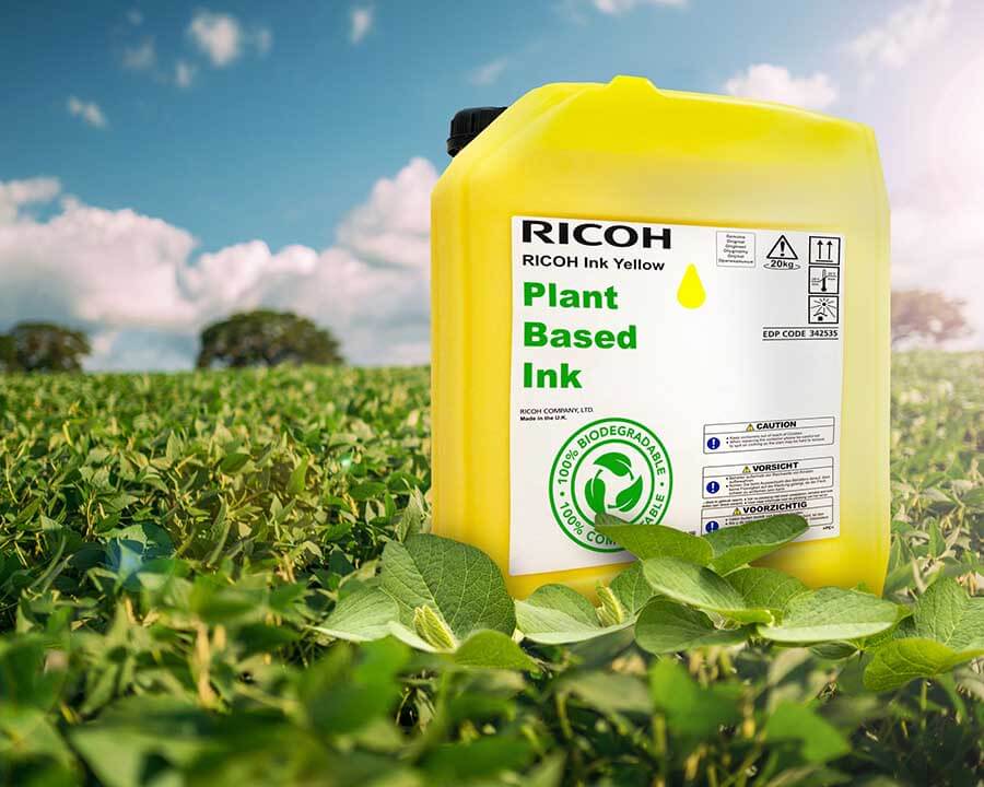 A Ricoh első növényi alapú tintája növeli a grafikai- és csomagolási nyomtatás fenntarthatóságát 